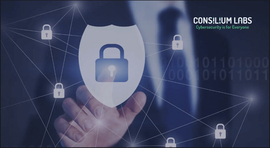 Business professional selecting a digital shield with lock icons, symbolizing SOC 2 Type I vs Type II security compliance and data protection frameworks